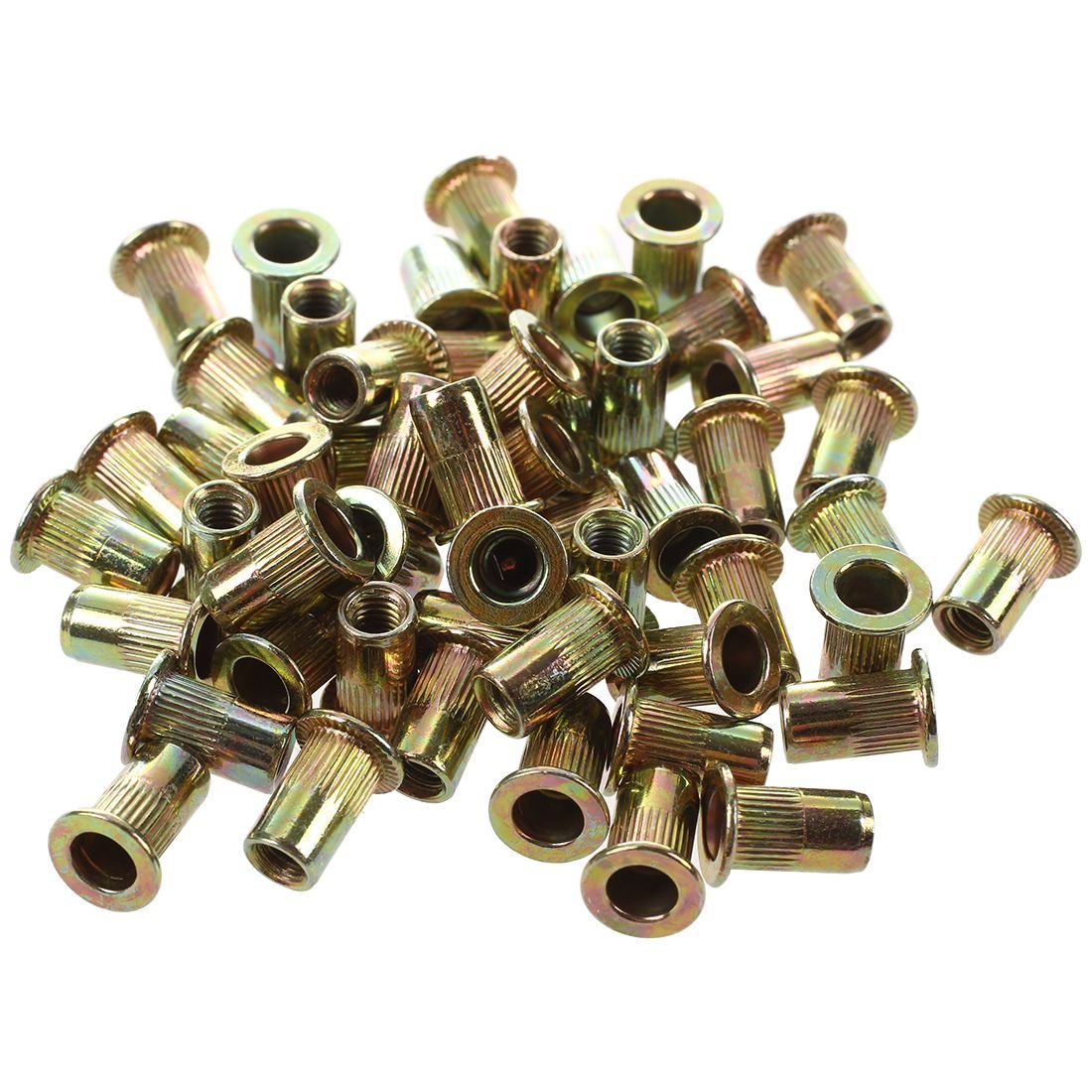 Simpls As Shown 50 Pieces M10 / M12 / M8 / M5 / M6 / Flat Rivet Nut Furniture Decoration Instrument ()