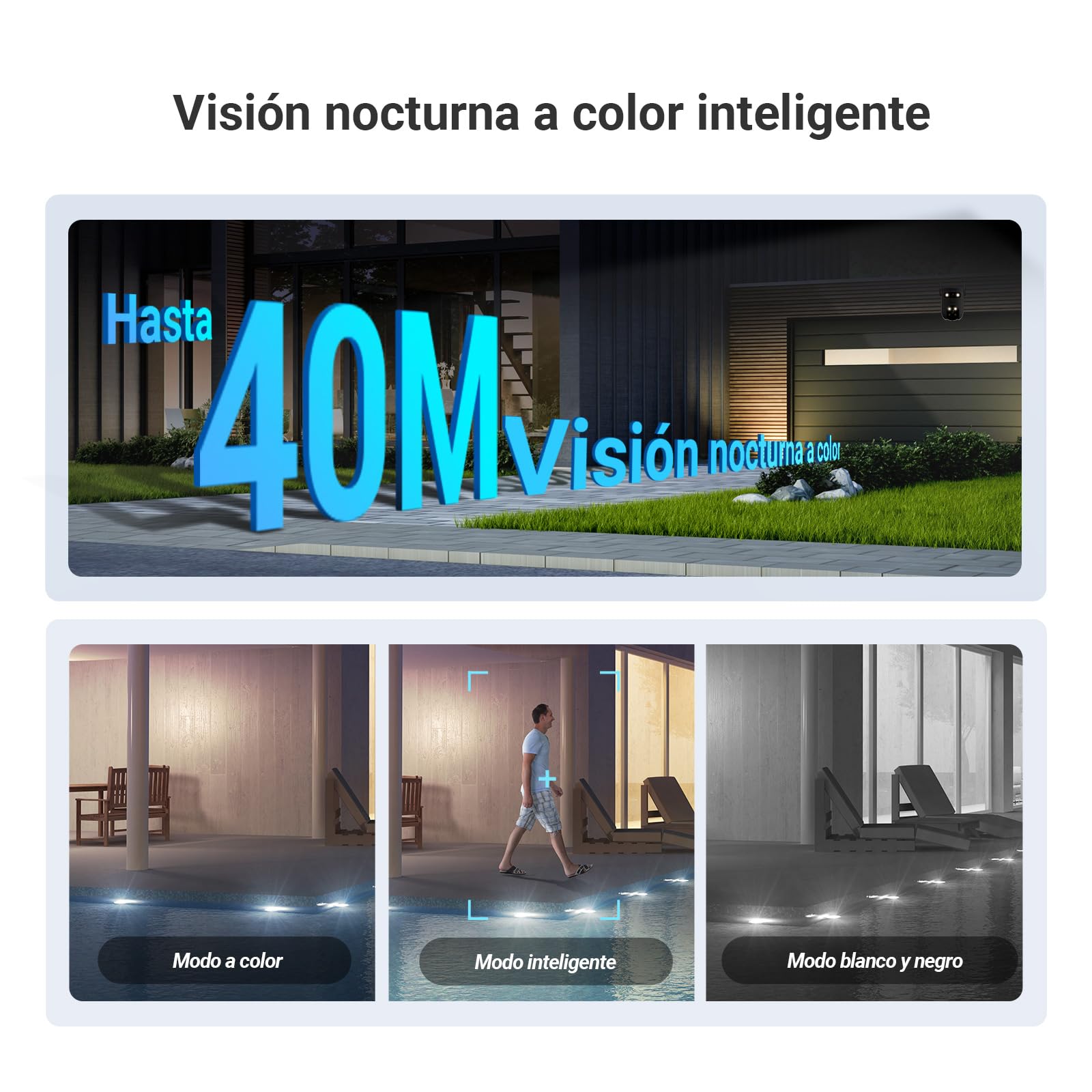 EZVIZ H9c 4G/WiFi Cámara de Vigilancia Exterior, 3K + 3K, Doble Lente, Detección IA Humano/Vehículo, Seguimiento Automático, Visión Nocturna en Color 40m, Ideal Fincas y Obras