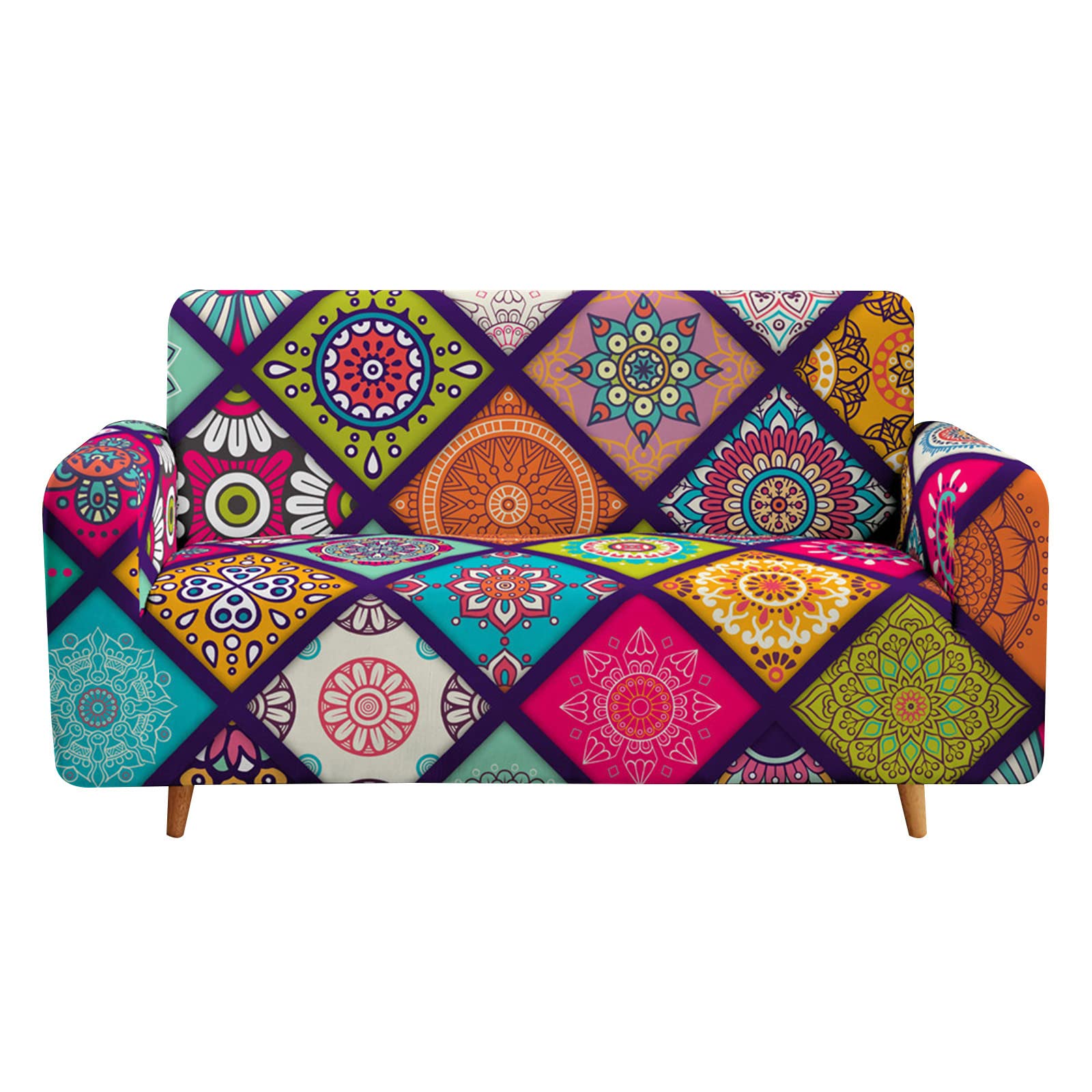 Treer 3 Seater Sofa Cover with Armrests Stretchy, Non-Slip Elastic Sofa Cover, Universal Stretch Sofa Cover