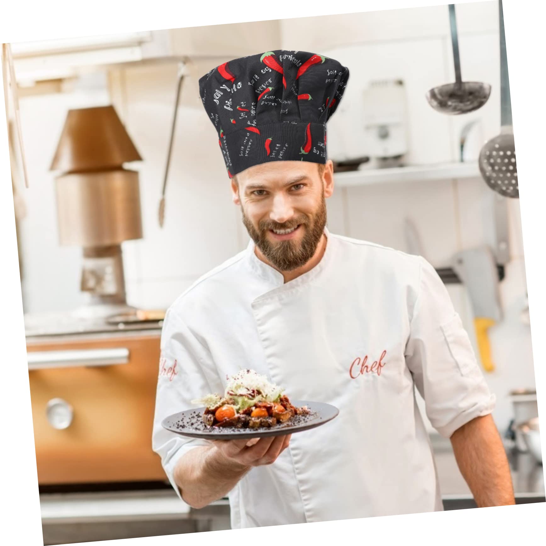 CALLARON 3 Juegos Gorro De Cocinero Gorro De Calavera s para Hombre De Lechero para Hombre Protector Transpirable De Red Divertido 2 Piezas * 3
