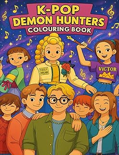 K-Pop’s Demon Hunters Colouring Book: Cute Chibi Kpop Idols vs Demons | Fantasy Anime Kpop Art for Teens, Girls & Fans | A...