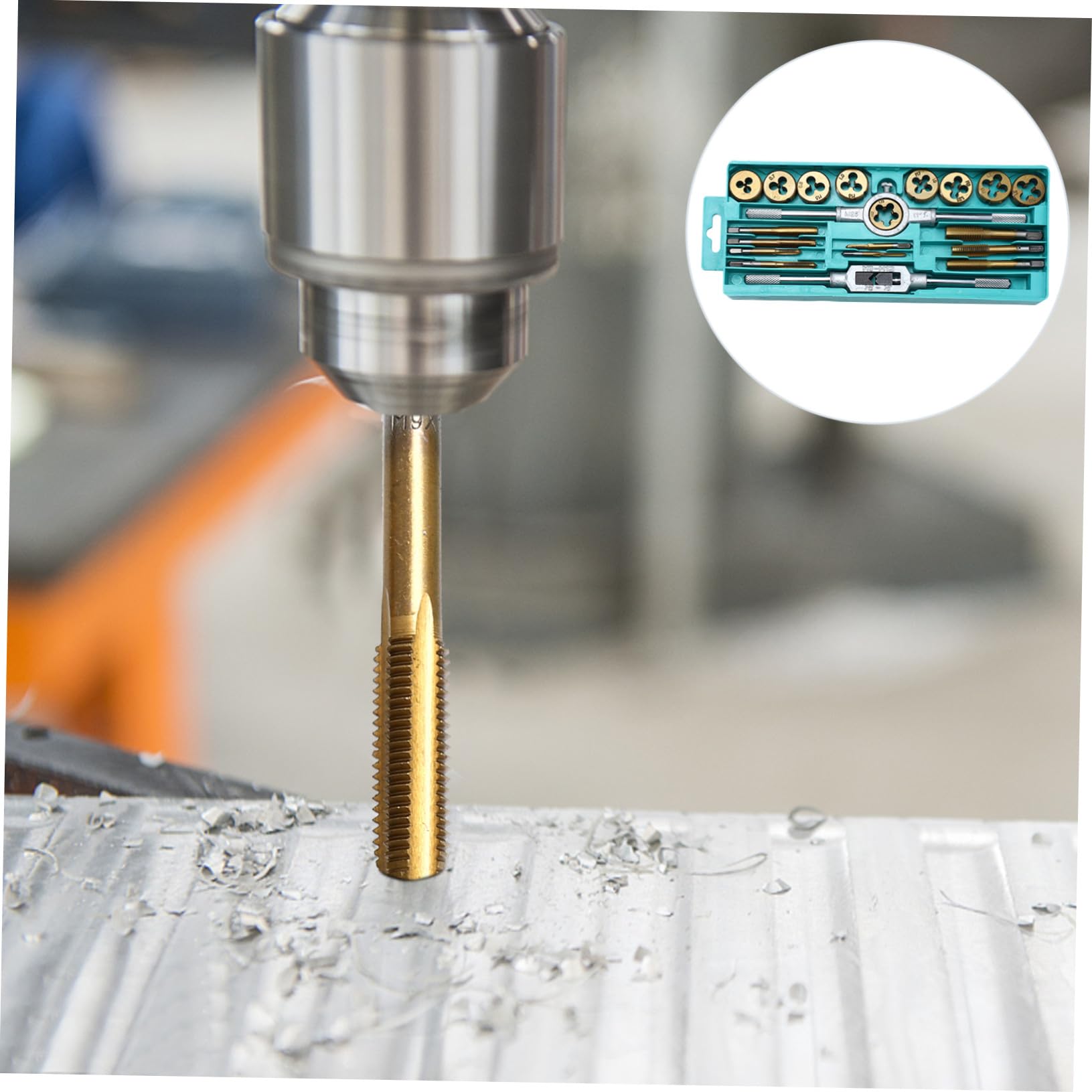 iplusmile Machos y Terrajas Herramientas para Roscar Llave para Machos de Roscar para Trabajos de Bricolaje Casa y Taller de Mecánica