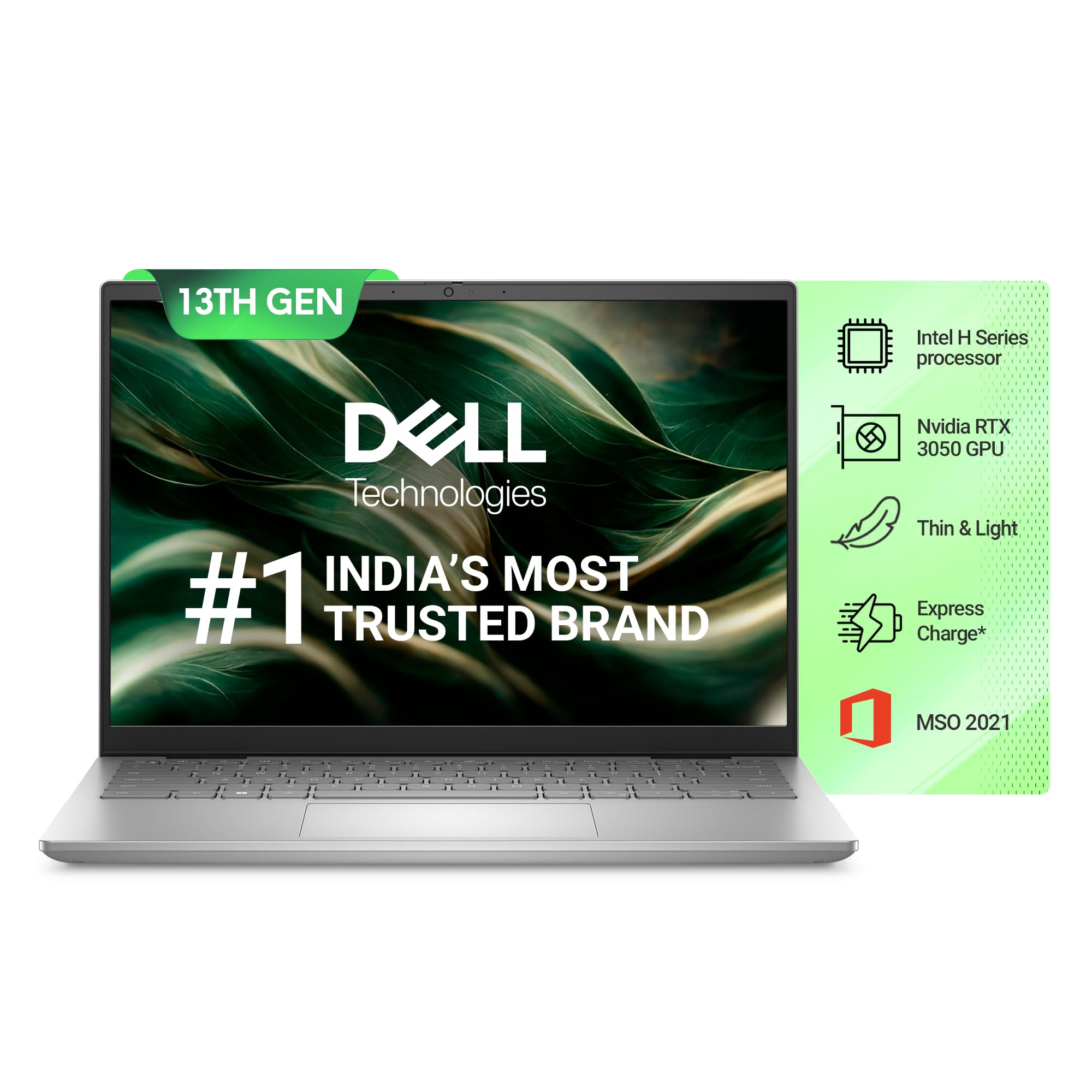 Dell Inspion 7430 Laptop, Intel Core i7-13700H, 16GB LP DDR5 +