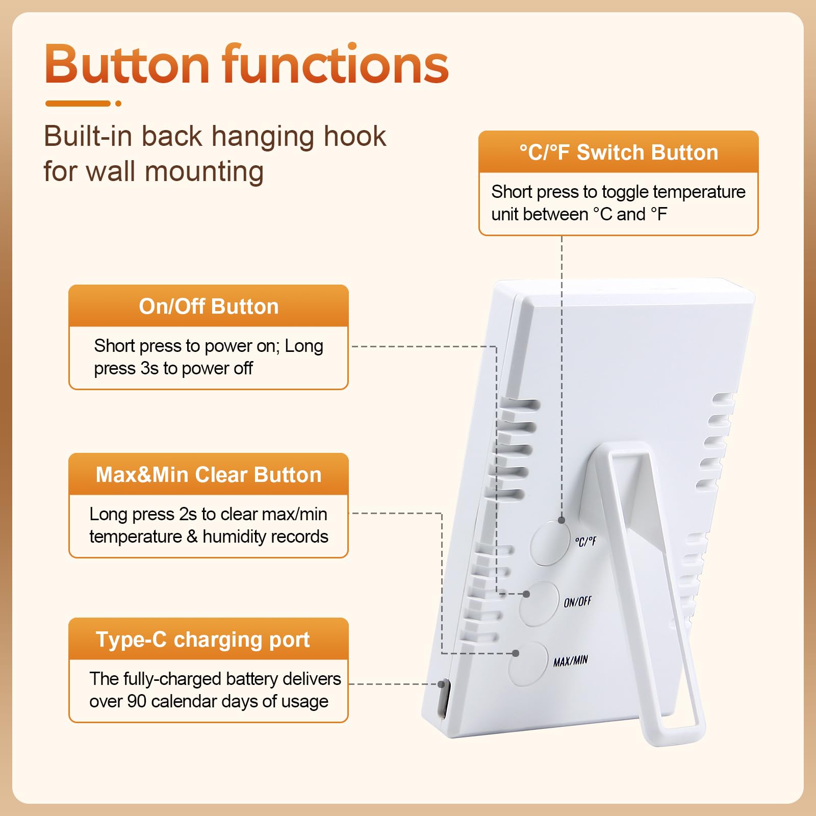 Circrane Digital Humidity Meter&Thermometer with Shock-Activated Backlight — Amazon image 7