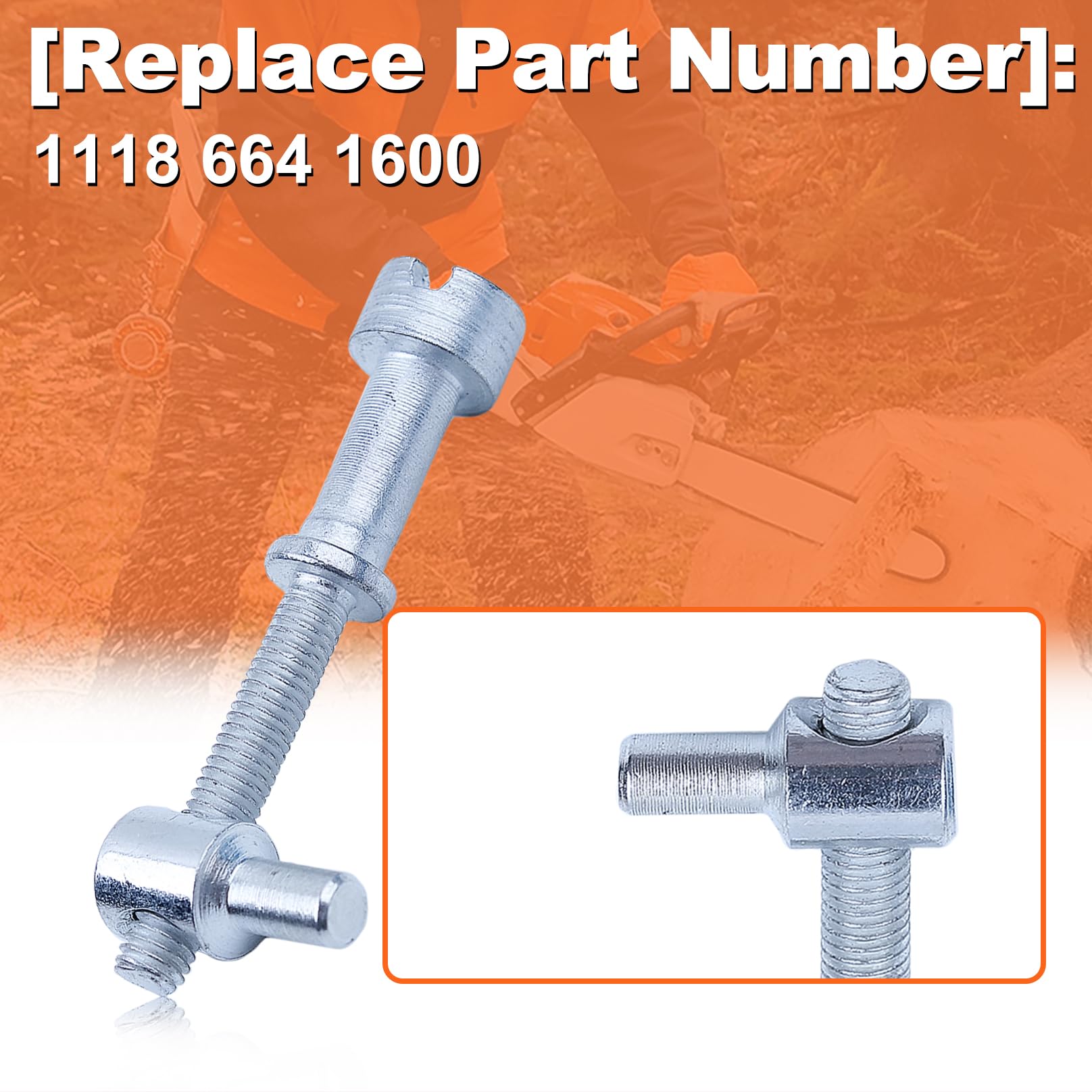 Vis De Réglage De Tendeur De Chaîne, 2 Pièces, Pour Tronçonneuse Stihl 017 018 MS170 MS250C, Remplacement 1123 007 1000, 1123 640 1900,1123 664 220