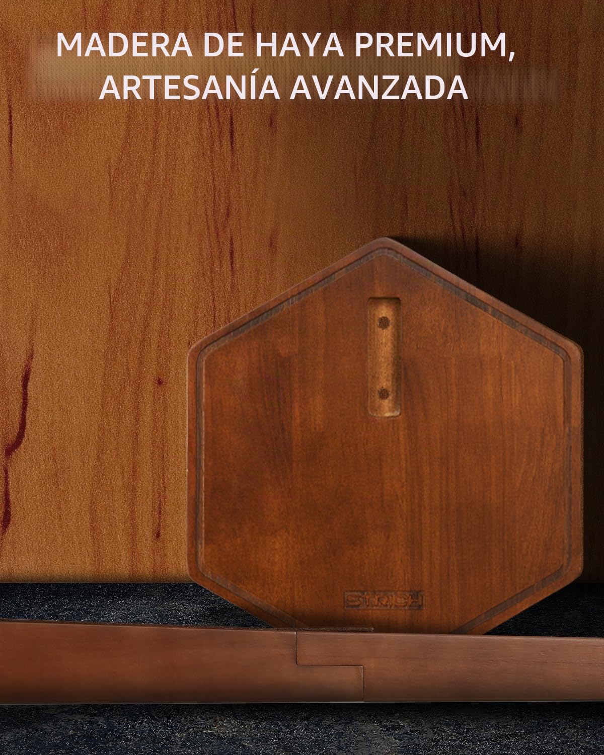 Soporte de madera para violonchelo STRICH con soporte para arco, soporte de suelo resistente, para tamaños 1/2, 1/4, 3/4, 4/4, 1/8 y 7/8, para el hogar y el estudio