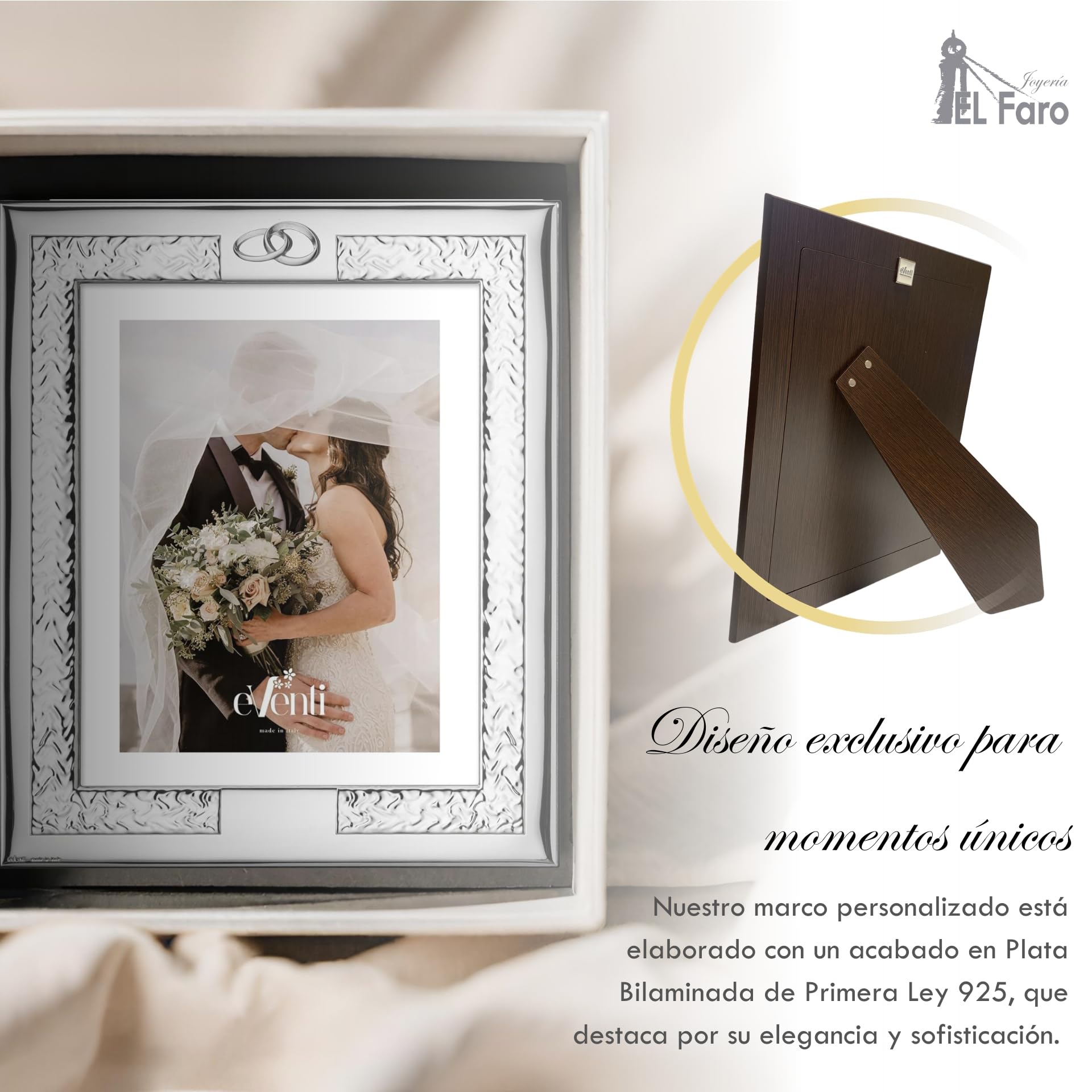El Faro JOYERIA Marco Fotos Personalizado 20x25 Bodas Novios