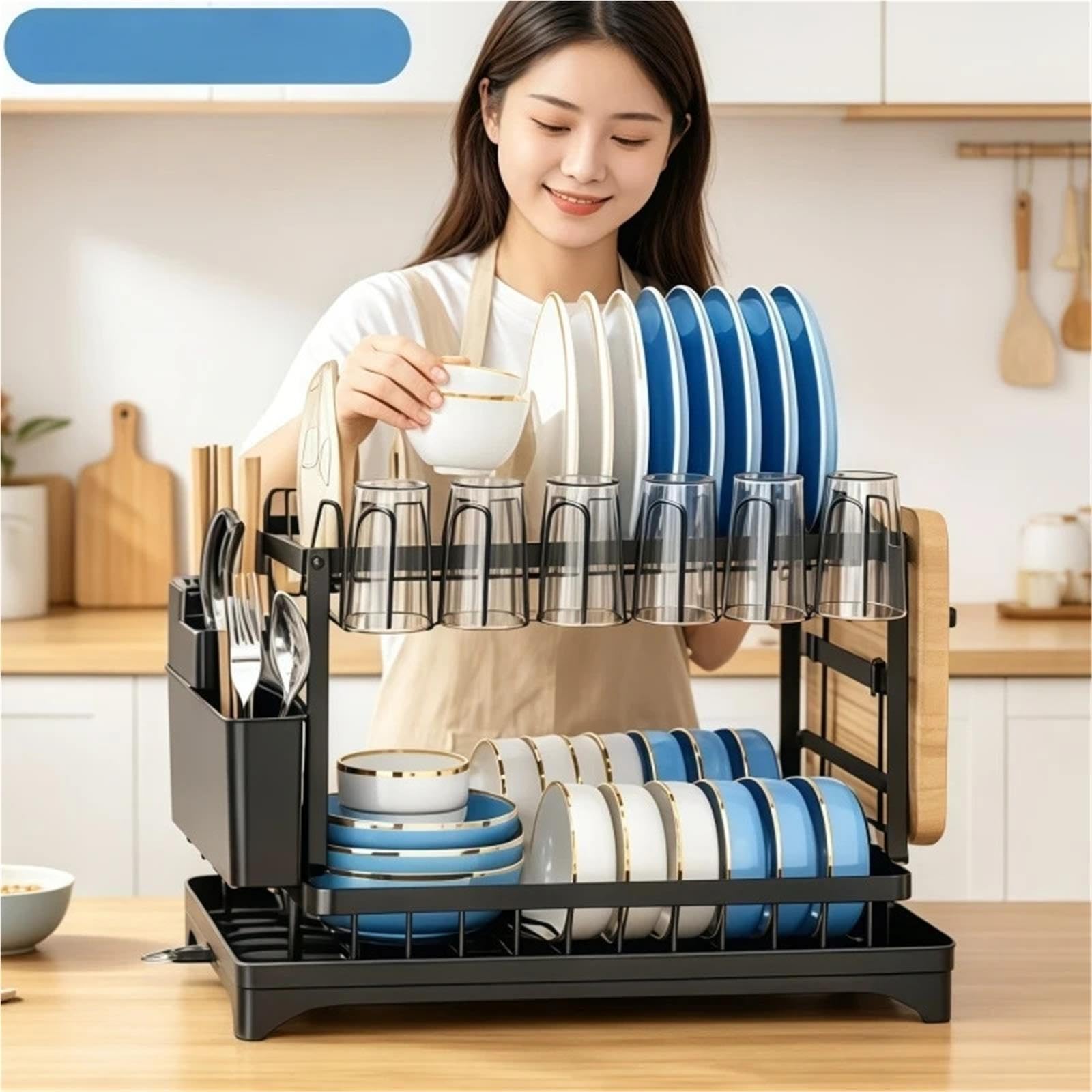 Escurreplatos Rejilla for secar Platos de 2 Niveles