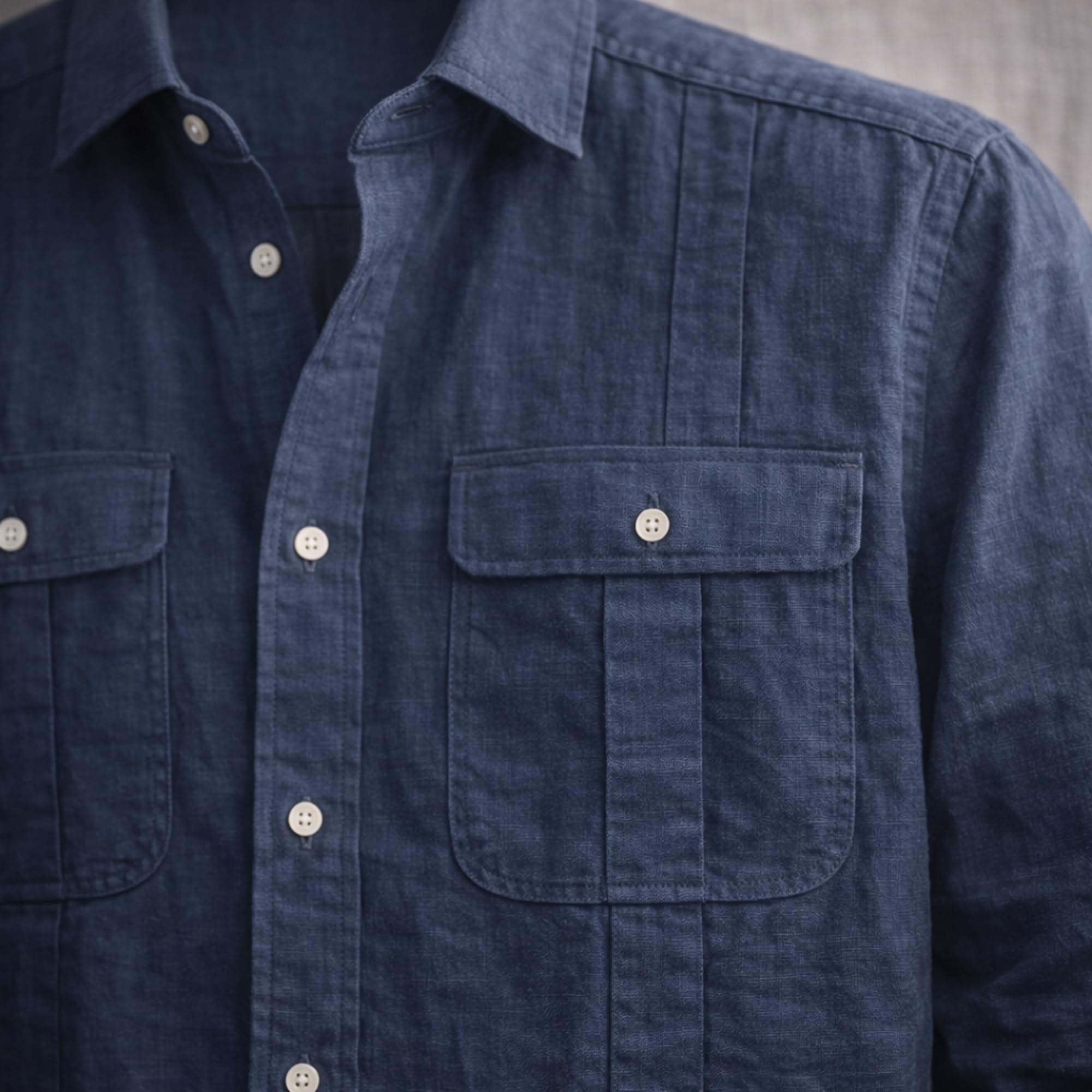 Camisa Guayabera de Lino para Hombre, Manga Larga con 4 Bolsillos y Alforzas, Estilo Cubano Casual para Playa, Verano y Bodas, Transpirable y Ligera