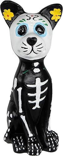 Northlight Figura decorativa de perro con esqueleto del Día de los Muertos de 5 pulgadas