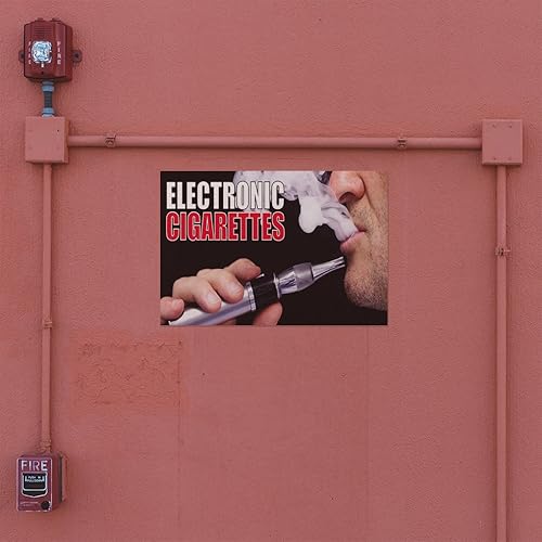 Miniatura 3 de Pegatina de vinilo para cigarrillos electrónicos para interiores, letreros para publicidad - 9.25inx24in,