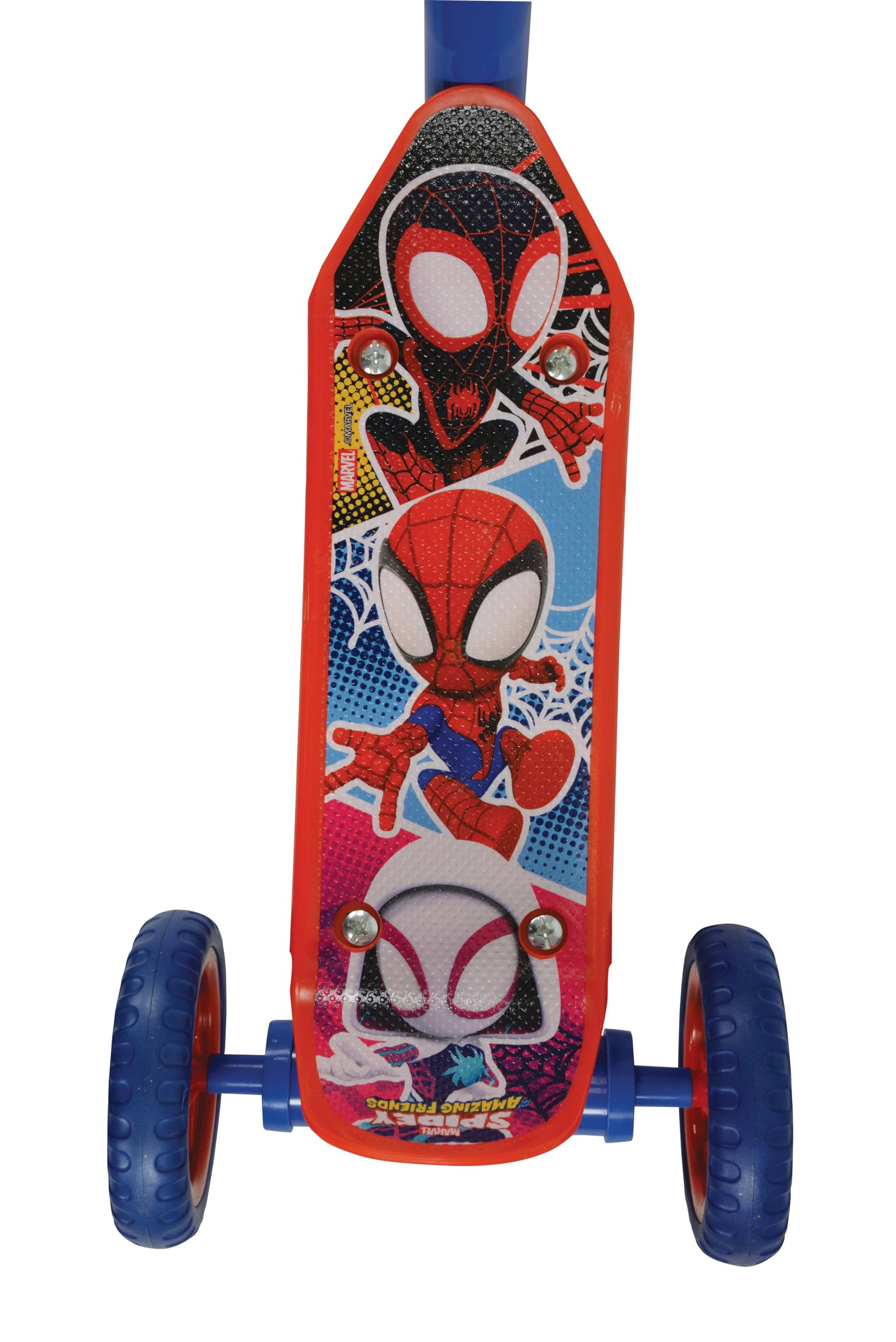 Spidey & His Amazing Friends 3-kołowa hulajnoga dziecięca, oficjalna licencja dla dzieci w wieku od 3 lat, regulowana kierownica dla dziewcząt i chłopców, dziecięcy Spiderman Tri