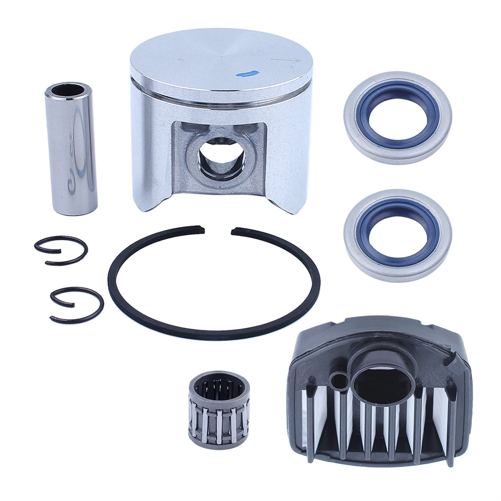 47mm pasuje do Husqvarna 357 359 357XP do piły łańcuchowej 537 15 73-02 zestaw filtra powietrza tłokowego narzędzia ogrodnicze