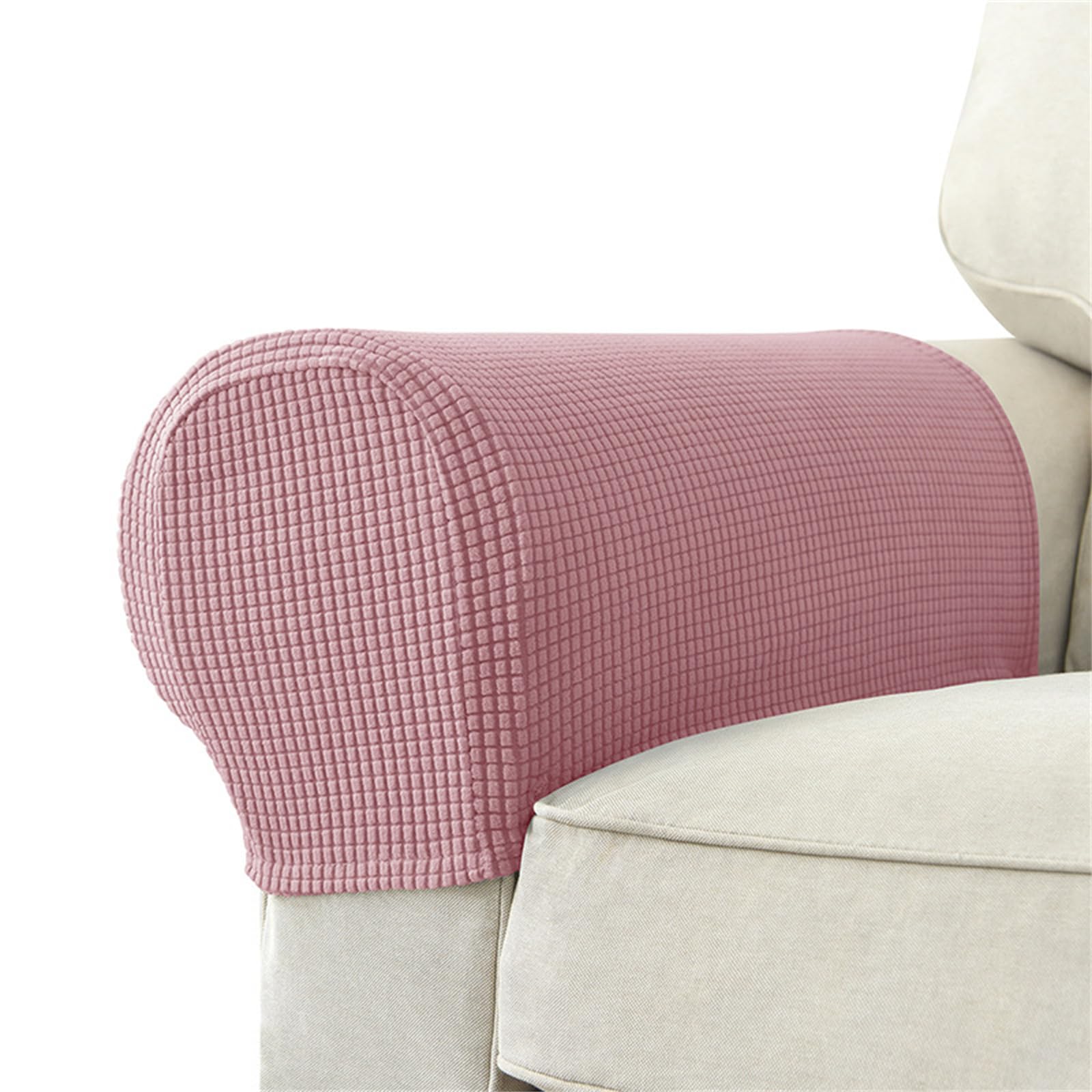 NEWFT 2pcs Plushes Sofa Armrest Covers Enhances Protections for Chair Arm, Machine Washable Furniture Arm Protections Couch Slipcovers
