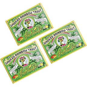 Fishwife Smoky Trio 3-Pack (Smoked Rainbow Trout, Smoked Salmon, Smoked Mackerel) | Gluten Free, High Protein, Omega-3s | Hand-Packed