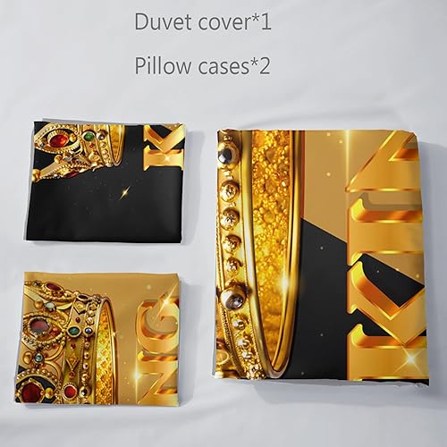 Miniatura 45 de AILONEN Juego de funda de edredón de rosa roja, tamaño King, juego de ropa de cama de delfín estrellado azul, funda de edredón romántica de San