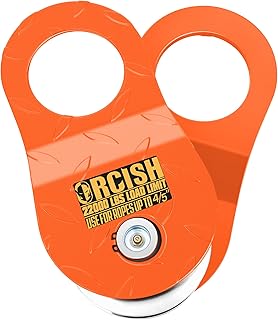 ORCISH 10 Ton Snatch Block, 22,000 LBS Capacity Block and Tackle Pulley System, Pulleys for Rope, Winch Hook Accessories, Heavy Duty Offroad Recovery Accessory for Truck, Tractor, ATV & UTV