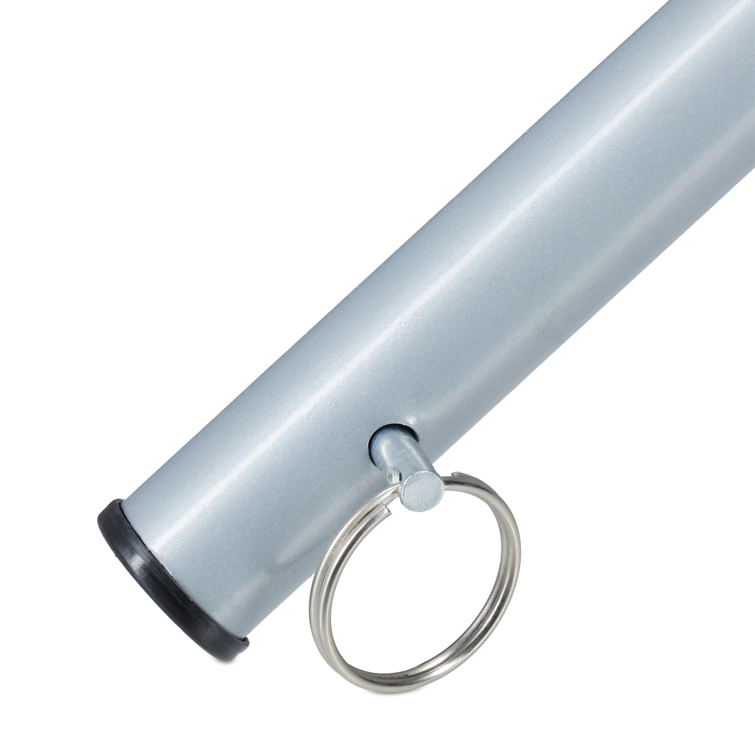 Relaxdays Stendibiancheria da Giardino, 15 m di Filo, Stendino Pieghevole per Esterni, per Campeggio & Balcone, Argento