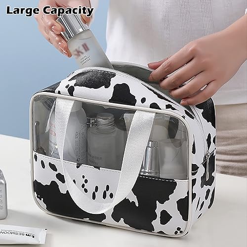 Miniatura 2 de IMCUZUR Neceser de viaje para mujer, bolsa de maquillaje, organizador de cosméticos, bolsa de viaje para accesorios y artículos de tocador, Patrón