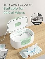 Vista 3 de Momcozy - Calentador de toallitas para bebé, dispensador de toallitas de gran capacidad para 100 unidades, calentamiento rápido de 10 minutos con 4