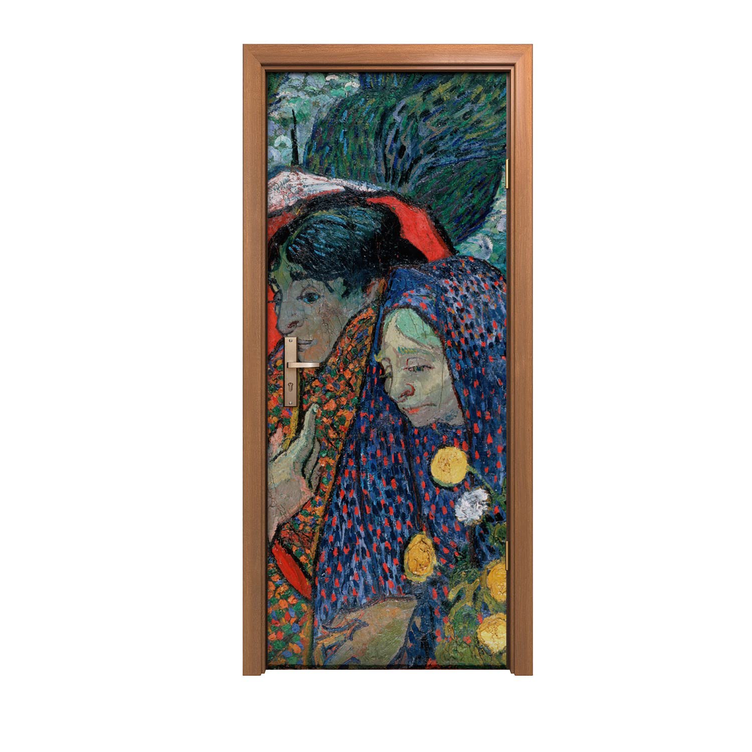 Autocollant de porte 90x200cm Jardin à Etten pour votre décoration murale