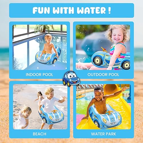 Miniatura 5 de Flotador de piscina para bebé, flotadores 3D para niños pequeños de 1 a 2 años, flotadores de piscina para bebés de 6 a 12 meses, flotadores de