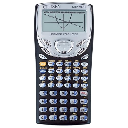 CITIZEN - SRP-400G Calculatrice Scientifique Graphique Programmable - Dès la 3ème, Idéale de la Seconde à la Terminale, BTS, DUT, DEUG et Prépa HEC, Ecoles de Commerce et d’Ingénieurs