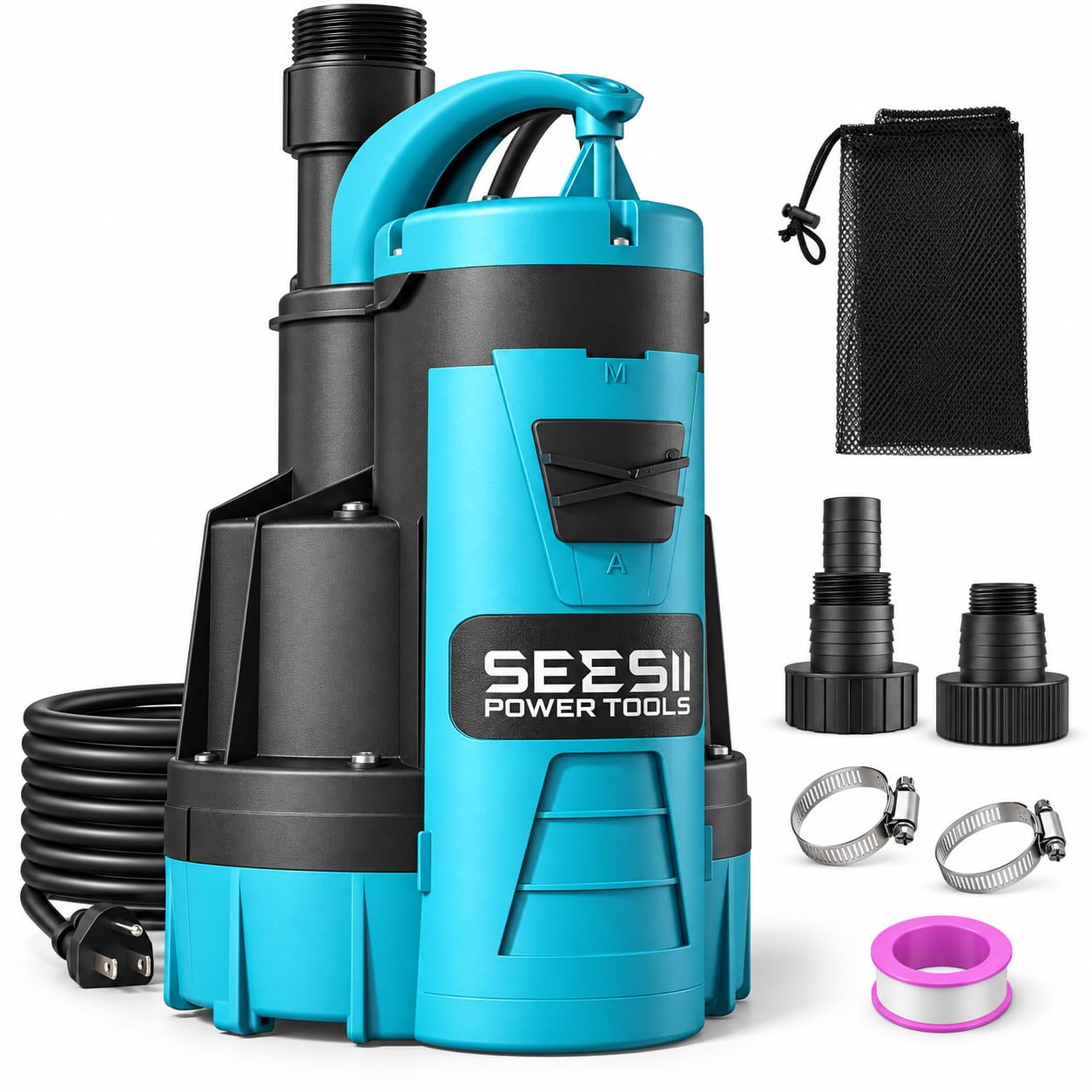 Photo 1 of Seesii 1HP Automatic Submersible Water Pump, 5548 GPH