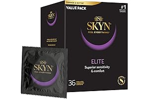 SKYN Elite - 36 Count: Ultra-Thin, Lubricated, Latex-Free Condoms