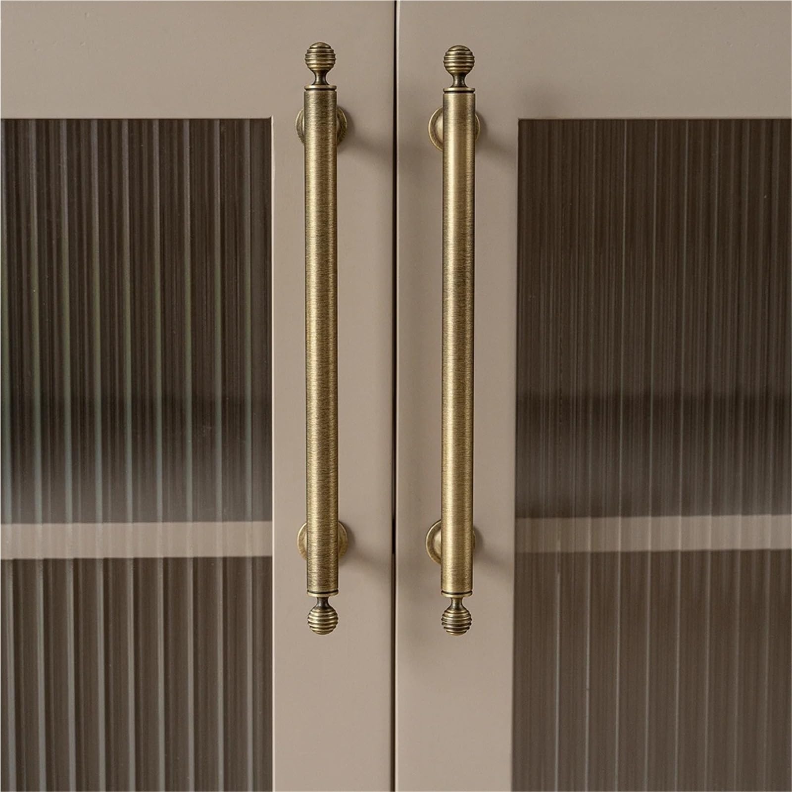 2 pezzi in ottone anticato massiccio for maniglie di mobili da cucina Per Cassetti(96mm)