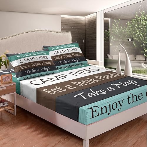 Miniatura 10 de Juego de sábana bajera ajustable de gnomos lindos tamaño Queen, diseño de girasoles de leopardo marrón para niños y niñas, decoración de dormitorio,