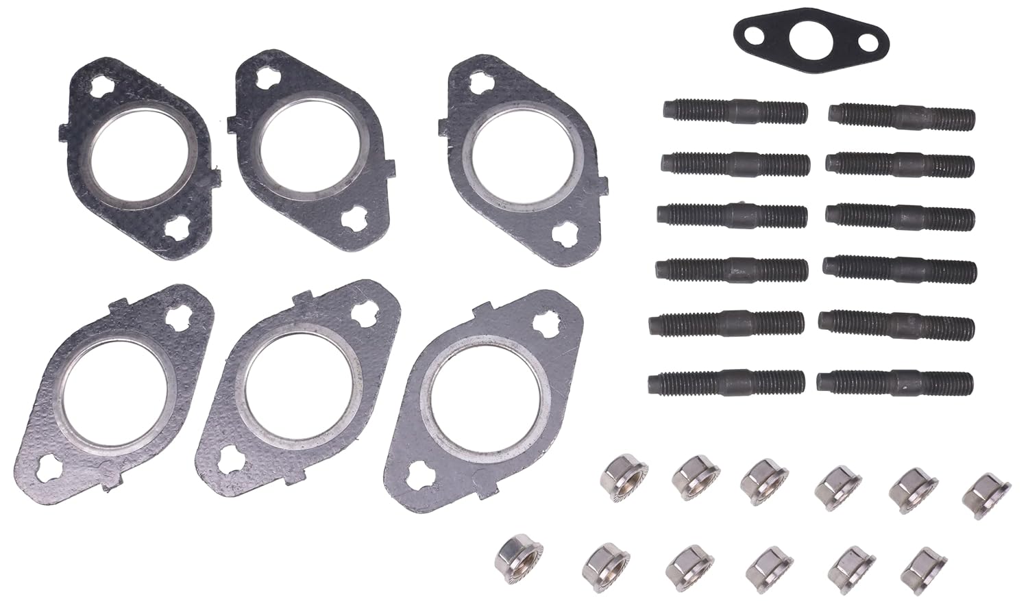 Gaskets, Stud & Nut Kit Compatible with Dodge Cummins 5.9L 6.7L Engine 24V 98.5-19