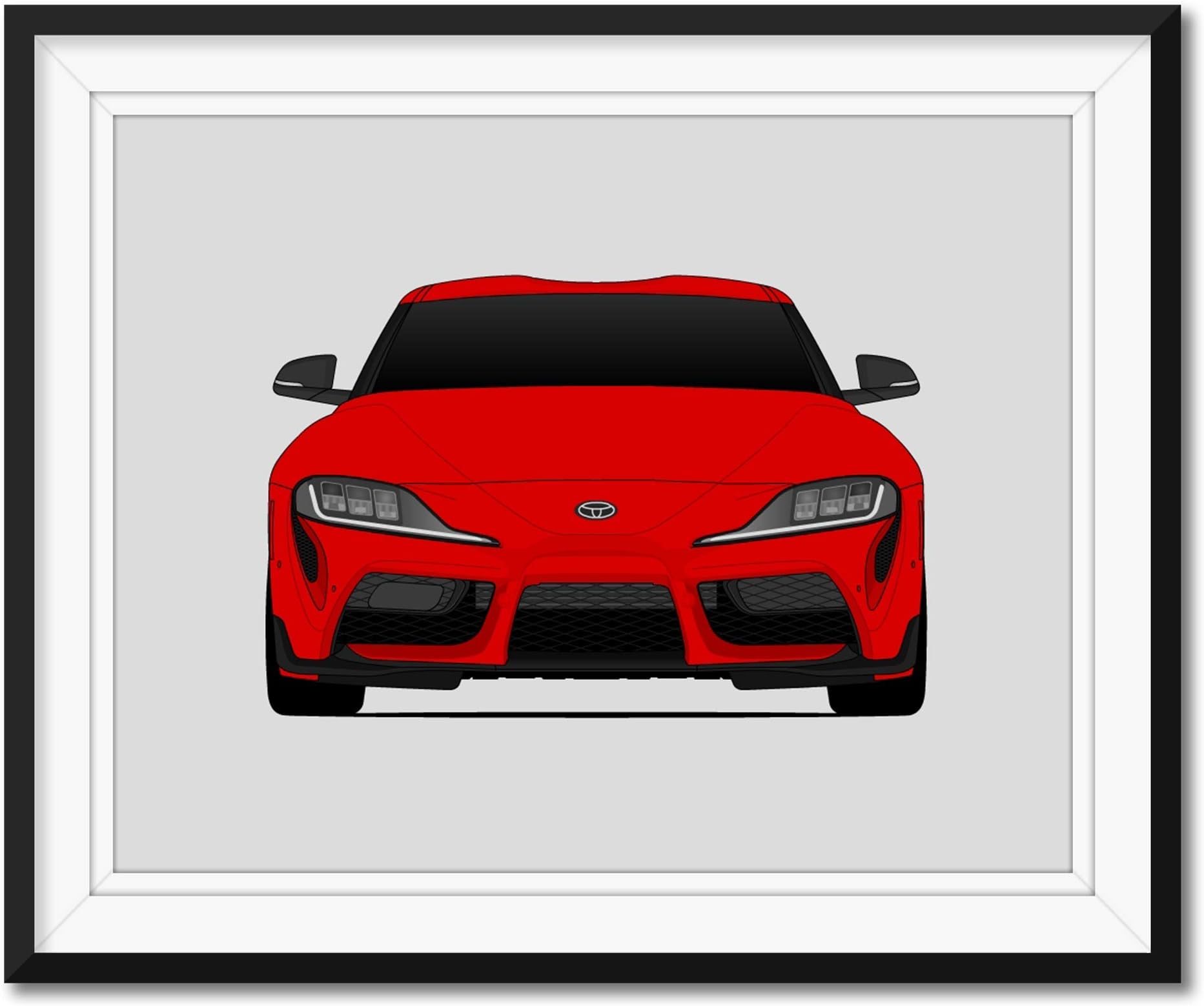 Toyota Supra A90 MK5 (2020 - Present) 5th Generation Inspired Poster Print Wall Art Decor Handmade J29 (Unframed)