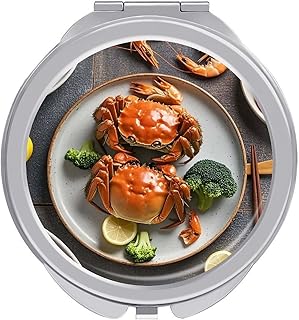 Espejo de maquillaje de viaje plegable portát...