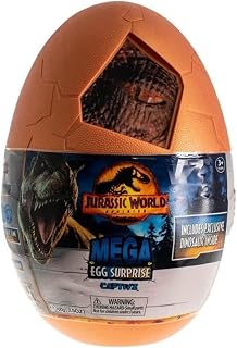 Jurassic World CAPTIVZ Dominion Surprise Egg | Dominion Movie Exclusive Super Sized Pop N Lock Dinos. Sand, Amber Sap, Biosyn Lab Slime
