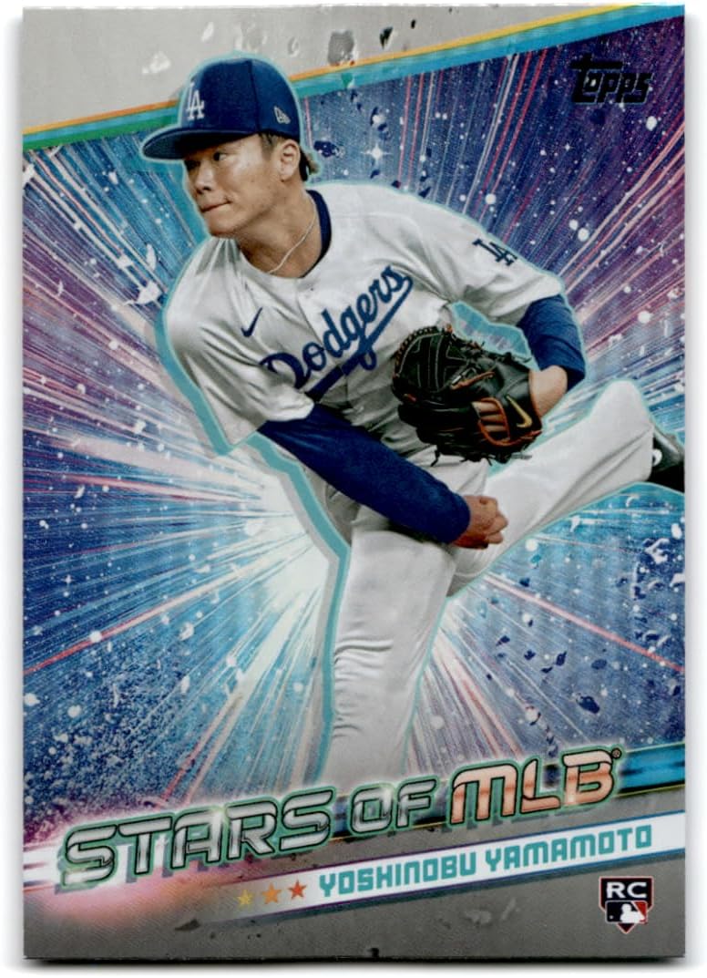 2024 Topps Stars of MLB #SMLB-57 Yoshinobu Yamamoto RC Rookie Los Angeles Dodgers MLB Baseball Trading Card Thumbnail