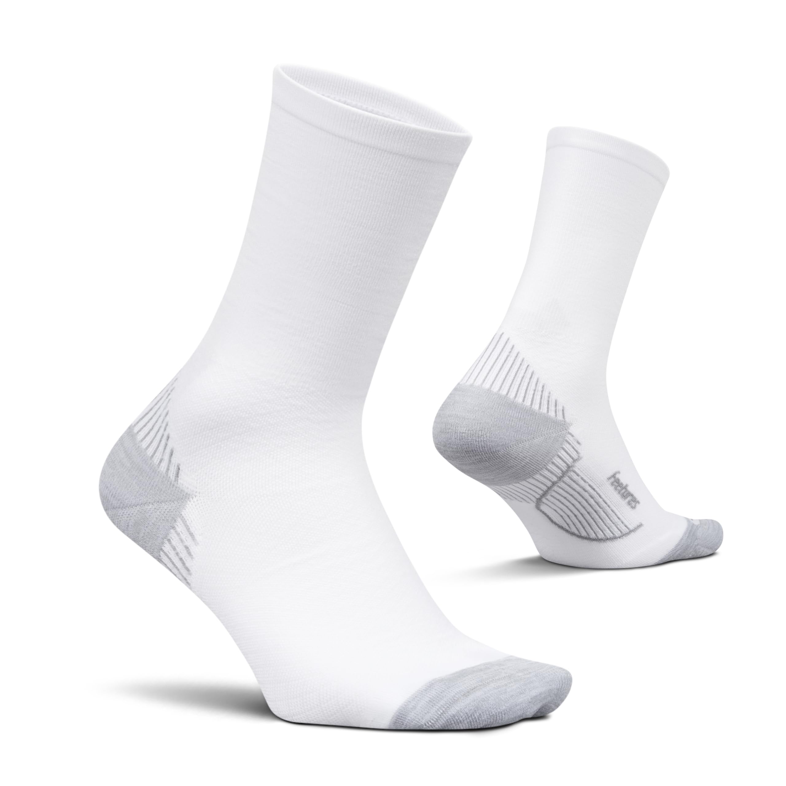 Feetures Plantar Fasciitis Relief Light Cushion Mini Crew - Targeted Arch & Plantar Fascia Support -