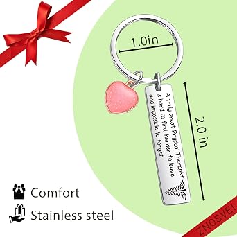 ZNOSVEI Physical Therapist Keychain Physical Nurse Keychain