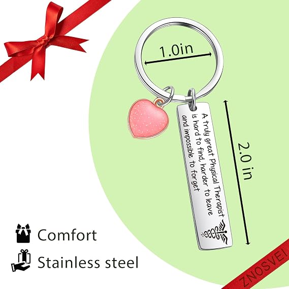 ZNOSVEI Physical Therapist Keychain Physical Nurse Keychain