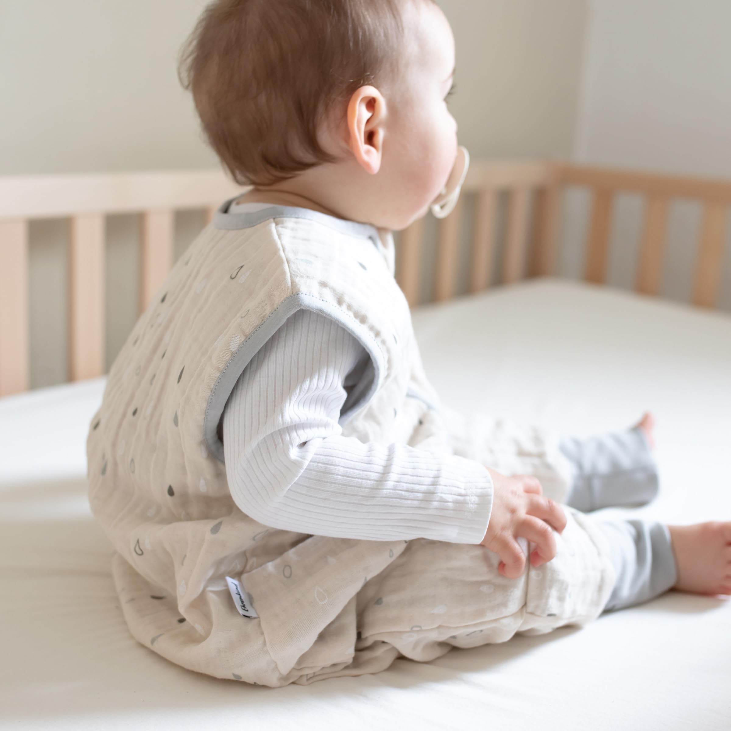 Ehrenkind® Schlafsack mit Füßen | Musselin 0.5 TOG | Babyschlafsack mit 100% Bio-Baumwolle OEKO-TEX