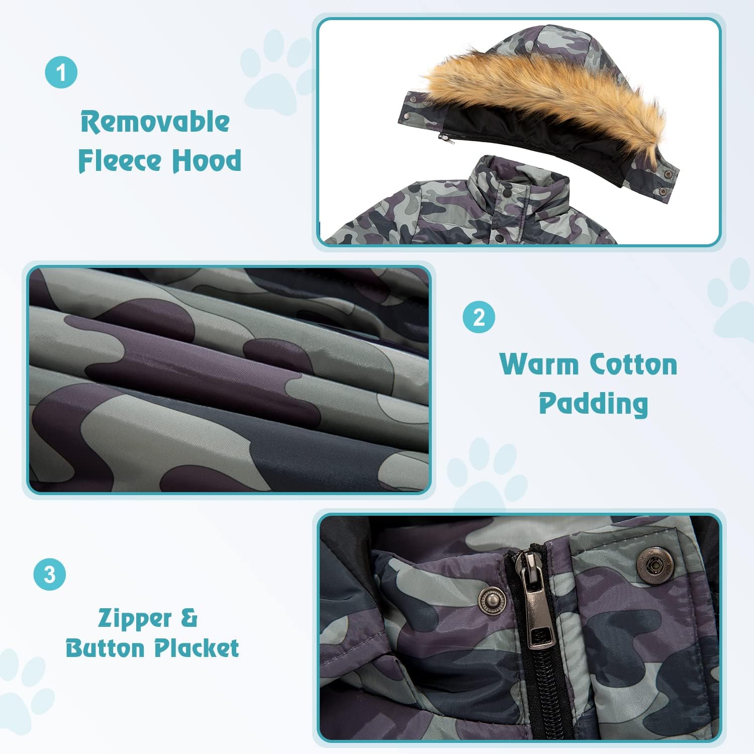 FARVALUE Boy Winter Coat Warm Quilted Puffer Water Resistant Parka Jacket with Detachable Fur Hood for Big Boys - Image 4