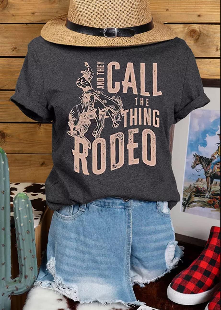 Wild Western Cowboy Steer T-Shirt for Women Vintage Cow Bull Graphic Cowboy Rodeo Shirt Tops Western Retro Shirts - Image 2