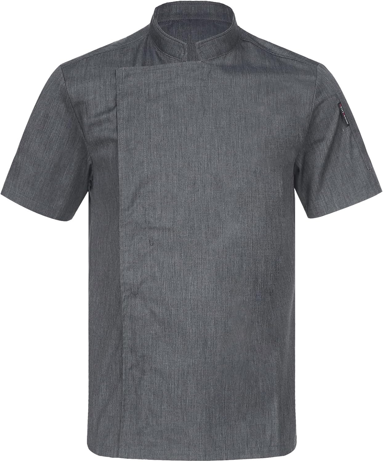 Mens Women Short Sleeve Chef Coat for Cook Work Uniform Restaurant Canteen Chef Jackets