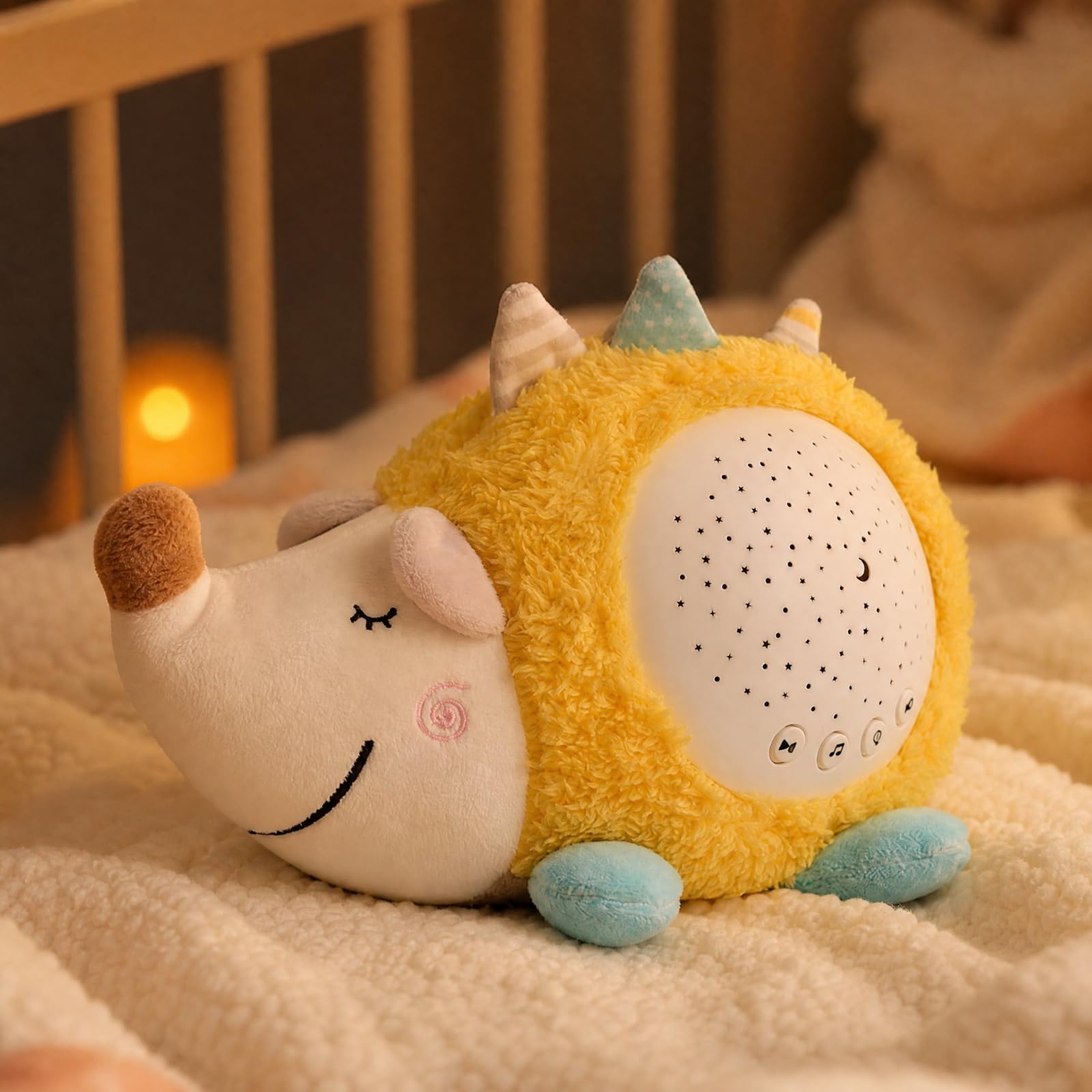 Gralara Peluche con Modulo di Proiezione e Morbido Peluche con Proiezione di Spettacolo Soffusa Luce Notturna Le per Neonati, Forma di Gufo