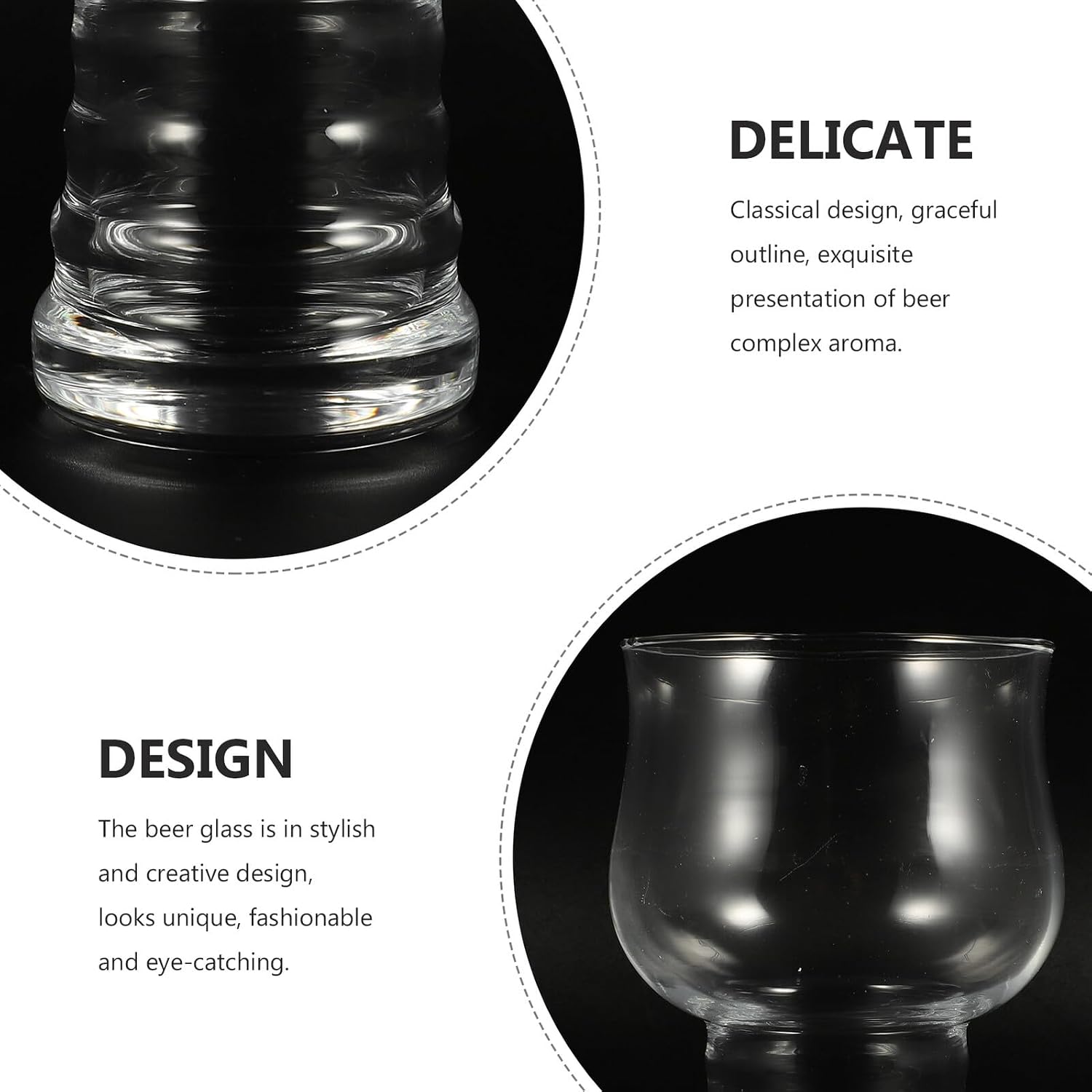 ARTIBETTER Craft Beer Pint Glasses Set 2pcs Large Capacity Bar Glasses for Home and Party