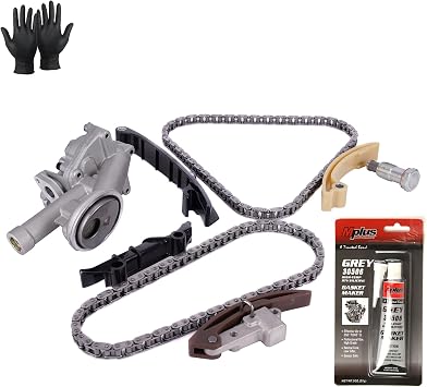 MPLUS Engine Timing Chain Kit & Oil Pump fits For Volkswagen 1998-2002 Golf 2.8L 2792CC V6 SOHC 12V, VR6 AFP Engine, 1998-2002 for Jetta 2.8L 2792CC V6 SOHC 12V, VR6 AFP Engine