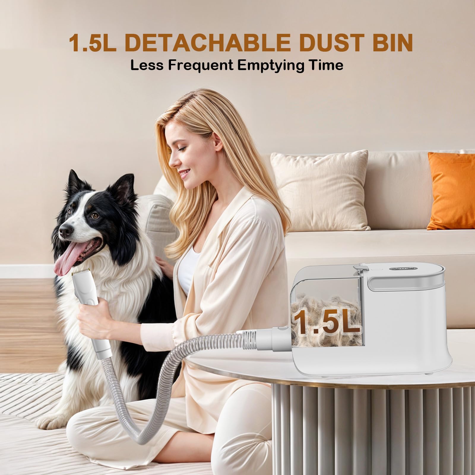 Dog Grooming Vacuum - Hair Removal Kit -3 Dog Grooming Vacuum - Hair Removal Kit -3