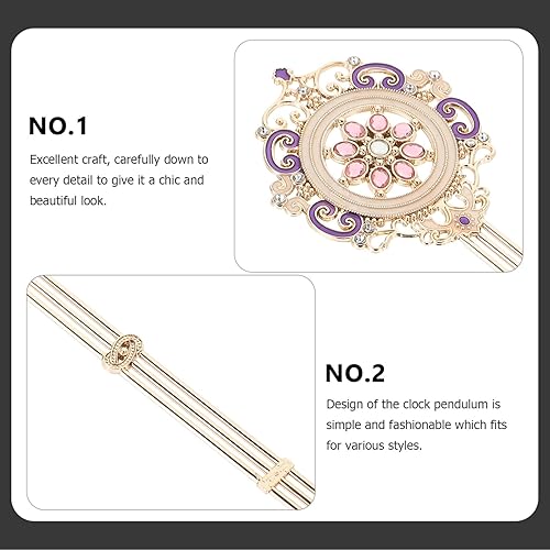 Miniatura 5 de Yardwe Piezas del reloj de pared Reloj de pared Reloj de péndulo Reemplazo Péndulo Inicio Reloj Movimiento Reloj Accesorios Reloj de pared