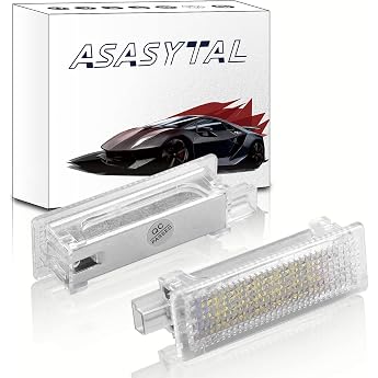 Car Footwell Lighting Replacement Car Doors Entry Lighting Compatible with BMW E60 E87 E70 E90 E92 E63 E65 E85 M3 Mini Z4 R50 R52 R53 Glove Box Bulb Boot Lamps Pack of 2