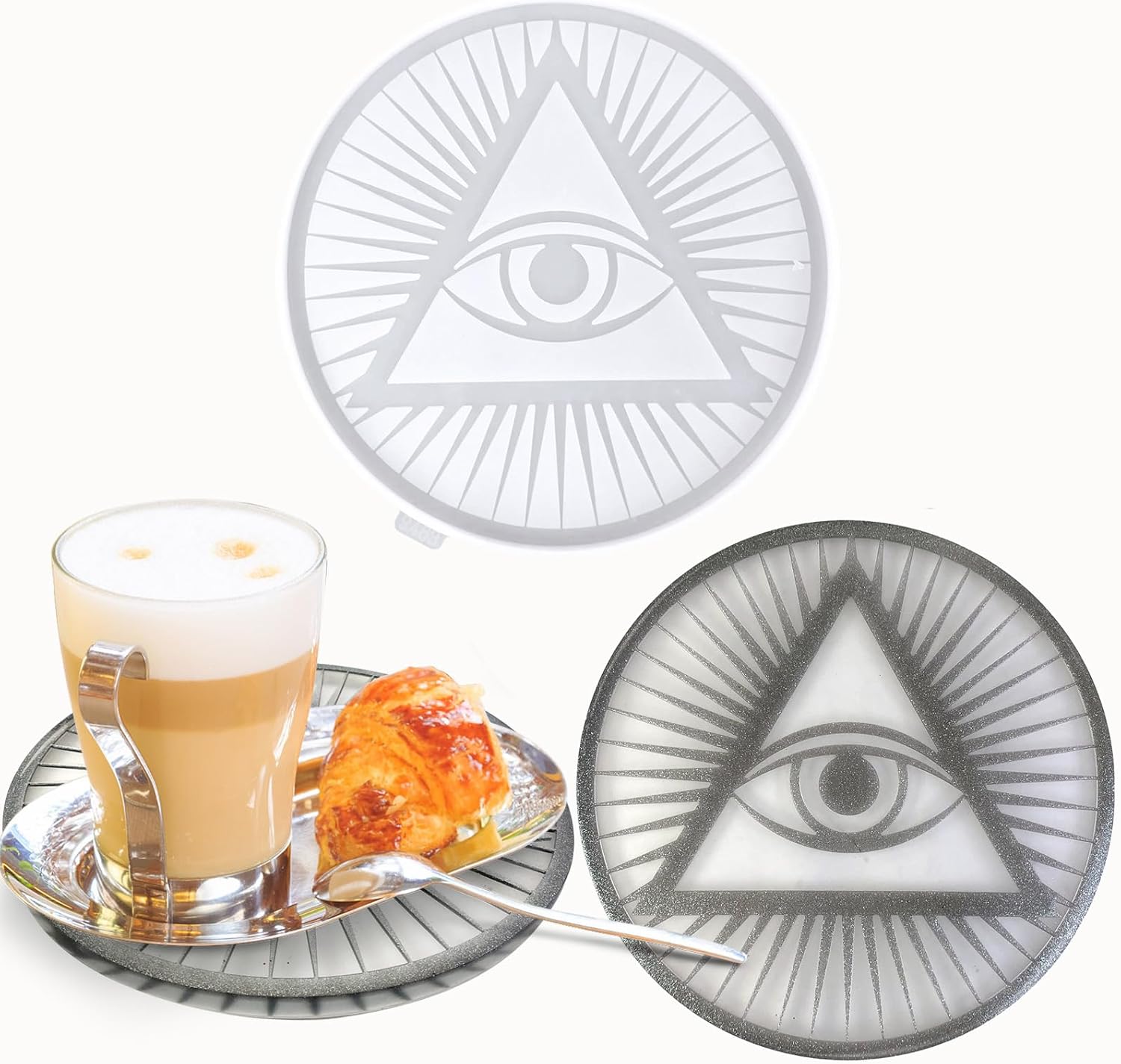 Large Evil Eye Resin Mold Wall Art Silicone Molds Resin Coaster Mold Silicone Eye Molds for Epoxy Resin DIY Wall Hanging Art Craft Table Home Decoration (Eye Mold) Large Evil Eye Resin Mold Wall Art Silicone Molds Resin Coaster Mold Silicone Eye Molds for Epoxy Resin DIY Wall Hanging Art Craft Table Home Decoration (Eye Mold)